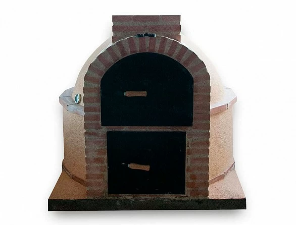 Horno de Pereruela con hornilla en ladrillo refractario y monocapa