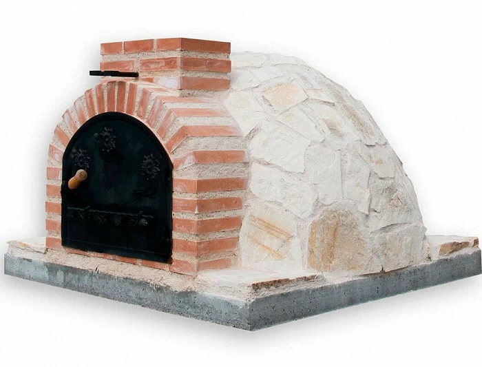 Horno de Pereruela en piedra blanca y ladrillo refractario